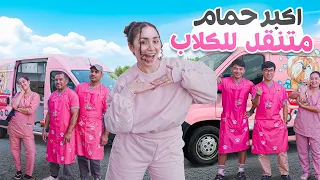 حمّمت البنات بأكبر باص حمّام متنقّل 😍🚌 وفي مفاجآت إلكن