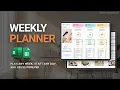 Daily Weekly Planner Spreadsheet - Weekly Time Blocking Planner