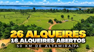 JÁ SE IMAGINOU COM UMA PROPRIEDADE ÀS MARGENS DO RIO XINGU? 26 ALQUEIRES COM 16 ALQUEIRES ABERTOS!