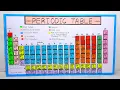 periodic table model 3D making - diy