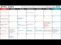 April 2025 Calendar with Holidays and Observances All