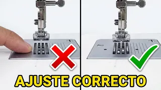 Como SUBIR los DIENTES de la maquina de coser SINGER