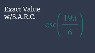 Exact Value of sec - Unit Circle Survival Guide