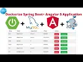 Dockerize Angular Spring Boot Restful CRUD API application Docker Docker Compose