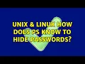 Unix Linux How does ps know to hide passwords 2 Solutions