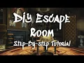DIY Escape Room Step-By-Step Tutorial Moderate Difficulty Travel Theme Room for Adults Teens
