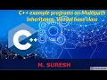 10-05-2021 C Multipath Inheritance Diamond Ambiguity problem Virtual Base Class