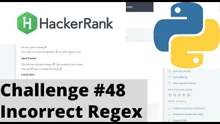 Hackerrank Python Challenge Incorrect Regex