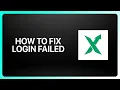 How To Fix Login Failed On Stockx Tutorial