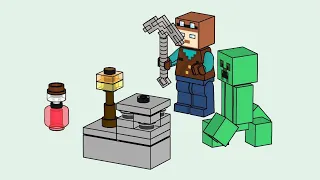LEGO 662204 Instructions | Minecraft | Miner and Creeper | Magazine Gift