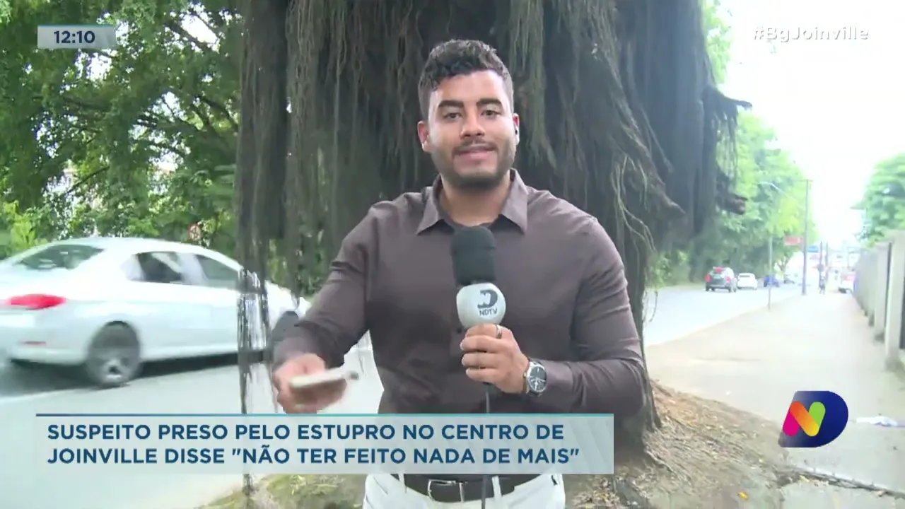 Suspeito preso pelo estupro no centro de Joinville disse não ter feito nada de mais