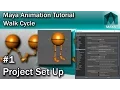 Maya Walk Cycle Tutorial Set Up