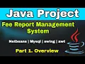 Fees Management System in java - Part 1 Java project Netbeans Mysql Database step by step