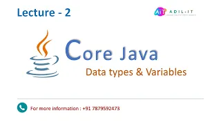 Data Types And Variables in Java Part - 2 By Adil Sir Lecture