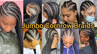 Elegant Jumbo Cornrow Braids 2025 Straight Back Cornrows Braids for Black Women 2025