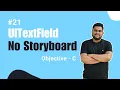 Objective-C Runtime Dynamically Create UITextField Without Storyboard in Hindi