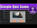 Make a multiple choice randomized quiz game in visual studio with WPF C