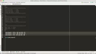 Learn Python 3 From Scratch - Understanding Boolean Operators