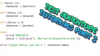 Create your own text adventure - Part 3