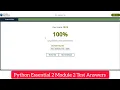 Cisco Python Essential 2 Module 2 Test Answers PE2 - Module 2 Test Answers