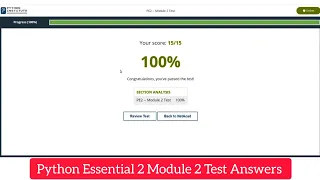 Cisco Python Essential 2 Module 2 Test Answers PE2 - Module 2 Test Answers