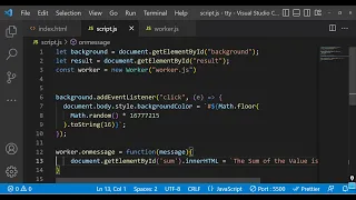 Javascript Worker Threads Example to Implement Concurrency Parallelism Using PostMessage API