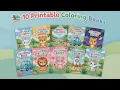 10 Printable Coloring Books for Kids Fun Creative