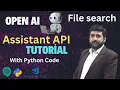 OpenAI Assistant API course for beginners OpenAI assistant API Python OpenAI Tutorial