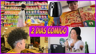 VLOG: Mercado do mês, Pizza na Air Fryer, Raspei cabelo de novo, Seção de fotos e +