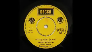 kasumu adio u0026 his apala group ogun pari african afrobeat soul 