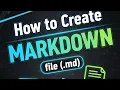 What is markdown file md and how to create it
