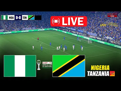 Video Thumbnail: 🔴LIVE : TANZANIA vs NIGERIA | eFootball PES 21 Simulation Gameplay