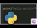 Python Write to the CMD - Print Hello World in python CodeMiner