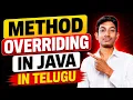 Method Overriding in Java Runtime Polymorphism Java OOPs Concepts Java Full Course
