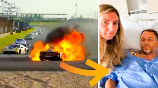How this British driver survived a huge crash on a racetrack in China