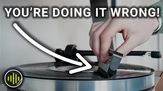 how to use a record brush avoid damage 