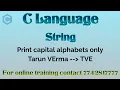 c program to print capital alphabets of string