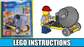 LEGO Instructions - City - 952403 - Builder with Cement Mixer - Magazine Gift