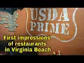 Trying out restaurants along the Virginia Beach oceanfront