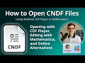 How to Open CNDF Files Computable Document Format