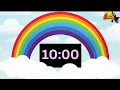 10 Minute Classroom Countdown Timer with Music and Progress Bar for Kids