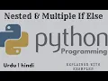 If else in python Nested and Multiple if else Python Programming in Hindi Urdu