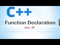 Function Declaration in C Amharic 30