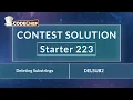 Deleting Substrings DELSUB2 Starter 223 CodeChef Solution