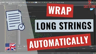 Automatically wrap Long Strings in Eclipse ADT english