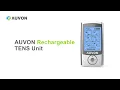 How to use AUVON Rechargeable TENS Unit Muscle Stimulator 16 Modes 2 x2 Electrode Pads
