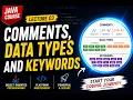 Java Course for Beginners Lecture 03 - What is Comments DataTypes and Keywords