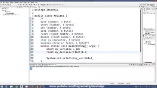 Java Tutorial For Beginners 4 Variables and Types in Java