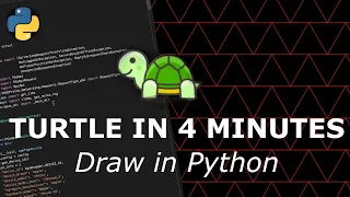 Python Turtle Graphics Tutorial for Absolute Beginners - drawing triangles