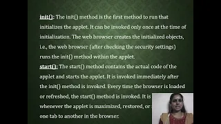 Life cycle of an Applet in Java